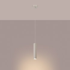 Lampa wisząca Lagos 118x8x8cm do sypialni salonu beżowa - Miniaturka zdjęcia nr 3