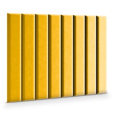 Panele tapicerowane 100x20 na ścianę magic velvet żółty - Miniaturka zdjęcia nr 1