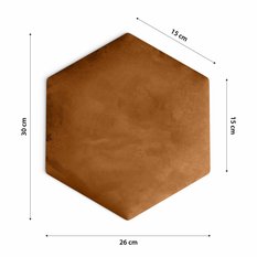 Panele tapicerowane 26x30 cm na ścianę hexagon miodowy - Miniaturka zdjęcia nr 7