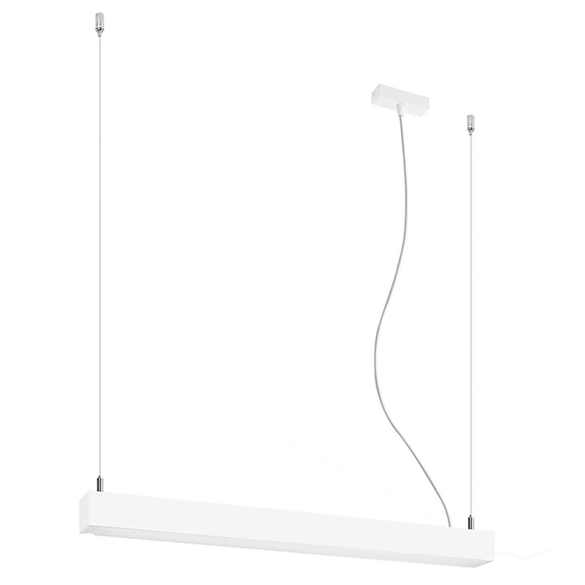 Lampa wisząca PINNE 67 biała 3000K 150x6x67cm nowoczesna LED do salonu