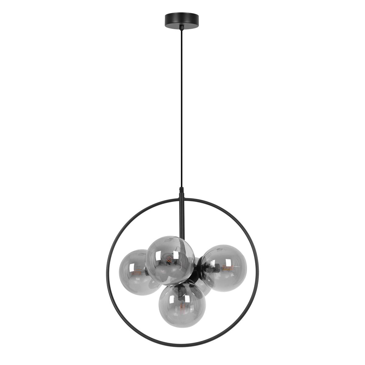 Lampa wisząca K-3836 NEO 45x100x38 cm do salonu lub pokoju czarny/grafitowy