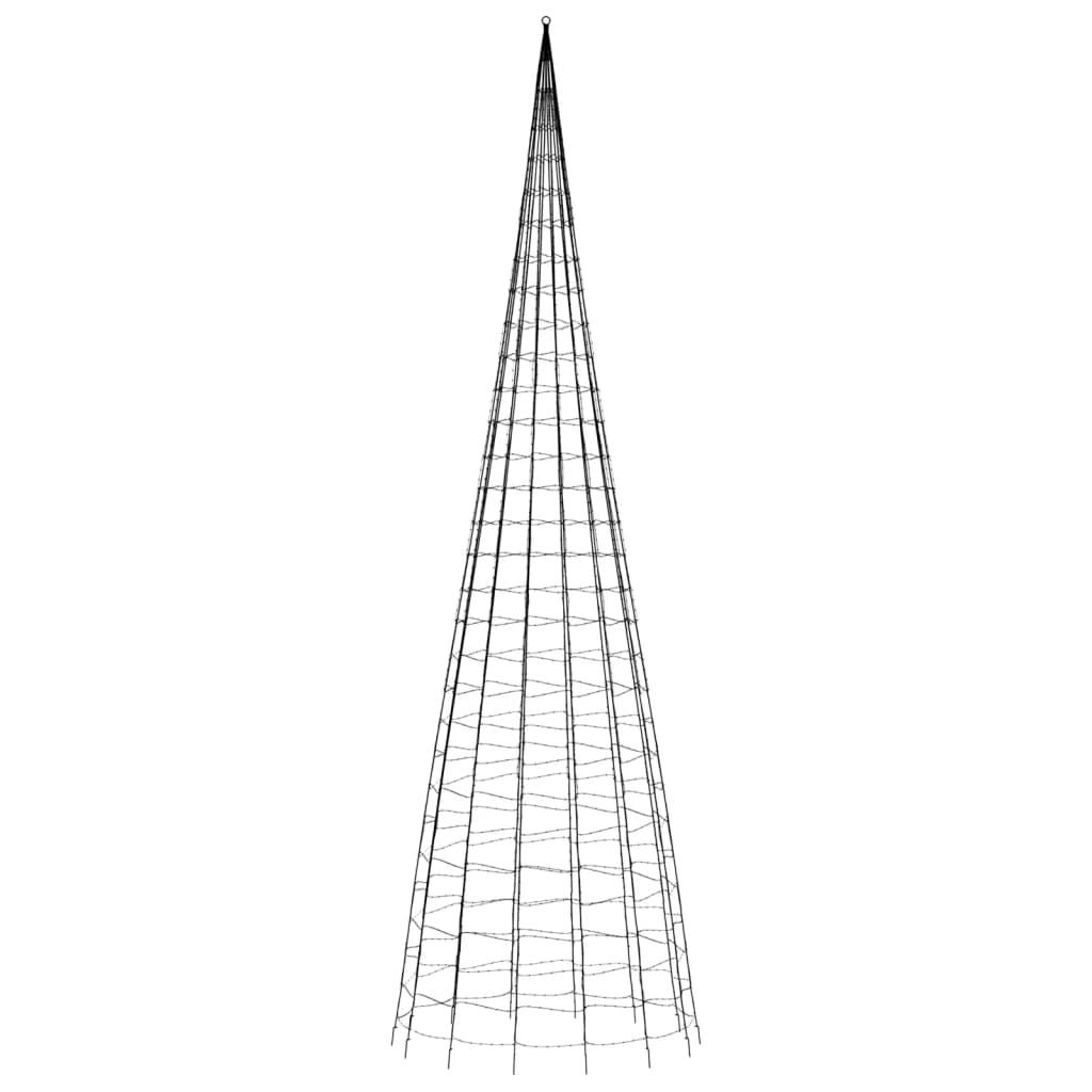  Choinka z lampek, na maszt, 3000 niebieskich LED, 800 cm nr. 5