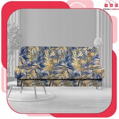 Wersalka SARA PRINT 200x95 cm liście palmy rozkładana kanapa z pojemnikiem sofa do salonu Nature - Miniaturka zdjęcia nr 2