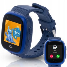 Zegarek Smartwatch opaska dla dziecka Locon Watch Video granatowy - Miniaturka zdjęcia nr 4