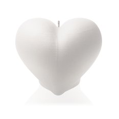 Świeca Heart Smooth White - Miniaturka zdjęcia nr 2