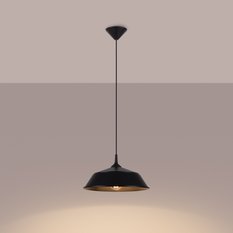 Lampa wisząca FRIKA czarna 74x34x34cm nowoczesna E27 do salonu - Miniaturka zdjęcia nr 3