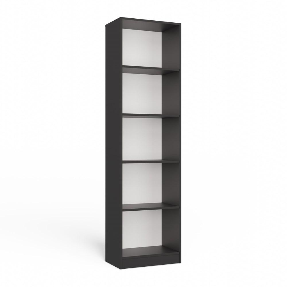 Regał Onyx 182x50x30 cm do sypialni salonu biura antracyt