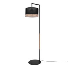 Lampa podłogowa K-4367 VIMBO 37x161x37 cm do salonu lub pokoju czarny/beżowy - Miniaturka zdjęcia nr 1