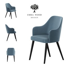 Krzesło tapicerowane KR-9 53x83x49 cm DELUXE 30 do jadalni niebieski