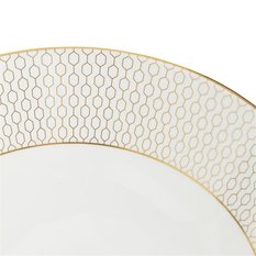 Talerz obiadowy głęboki 20 cm Gio Gold Wedgwood biały do jadalni - Miniaturka zdjęcia nr 6