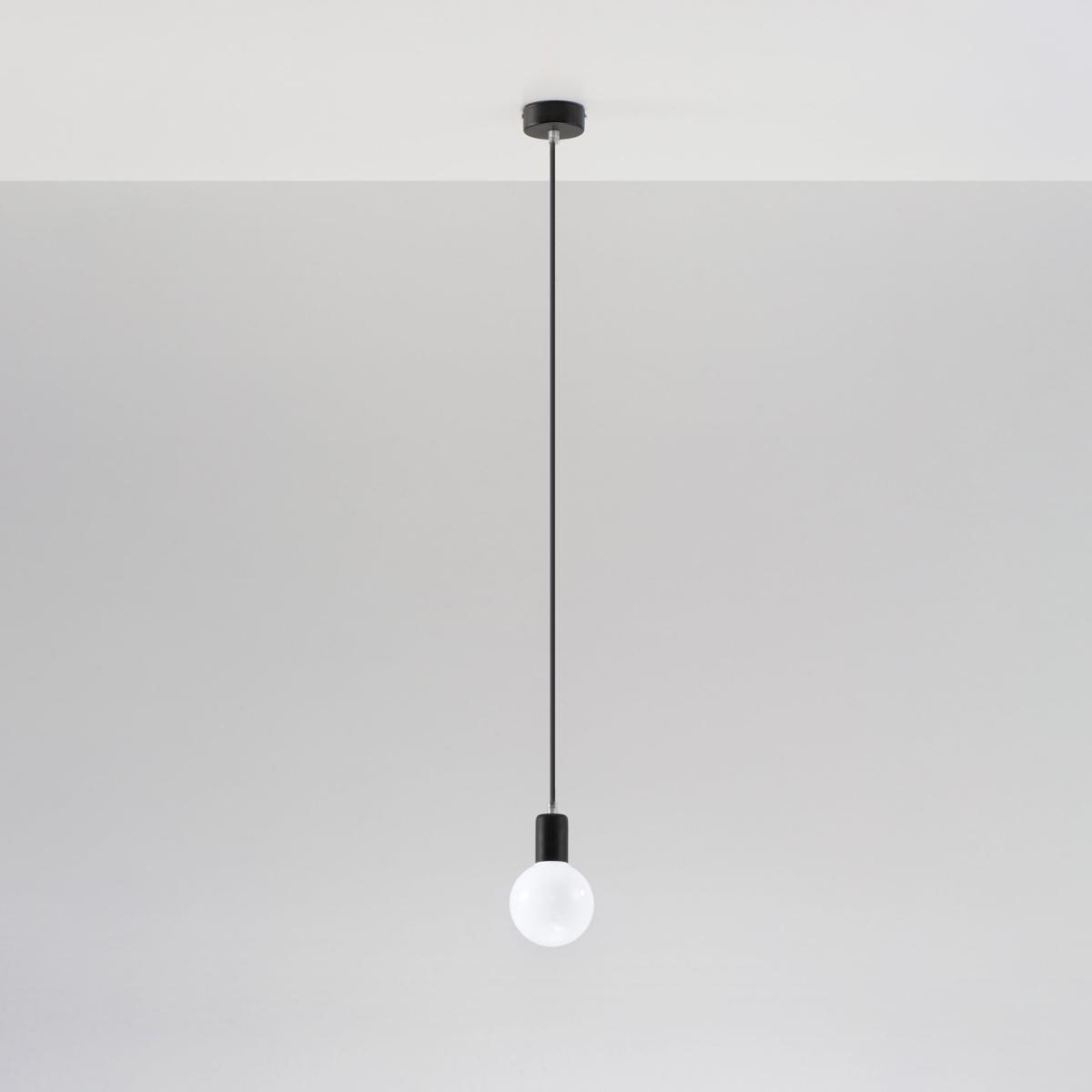 Lampa wisząca EDISON czarna 106x8x8cm nowoczesna E27 do salonu nr. 2