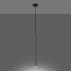 Lampa Wisząca PASTELO 1 chrom 100x8x8cm nowoczesna G9 do salonu - Miniaturka zdjęcia nr 3