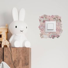 Naklejka Pod Kontakt Do Pokoju Dzieci Balony tle 20x20 Misie Gwiazdy Samolot Chmury - Miniaturka zdjęcia nr 4