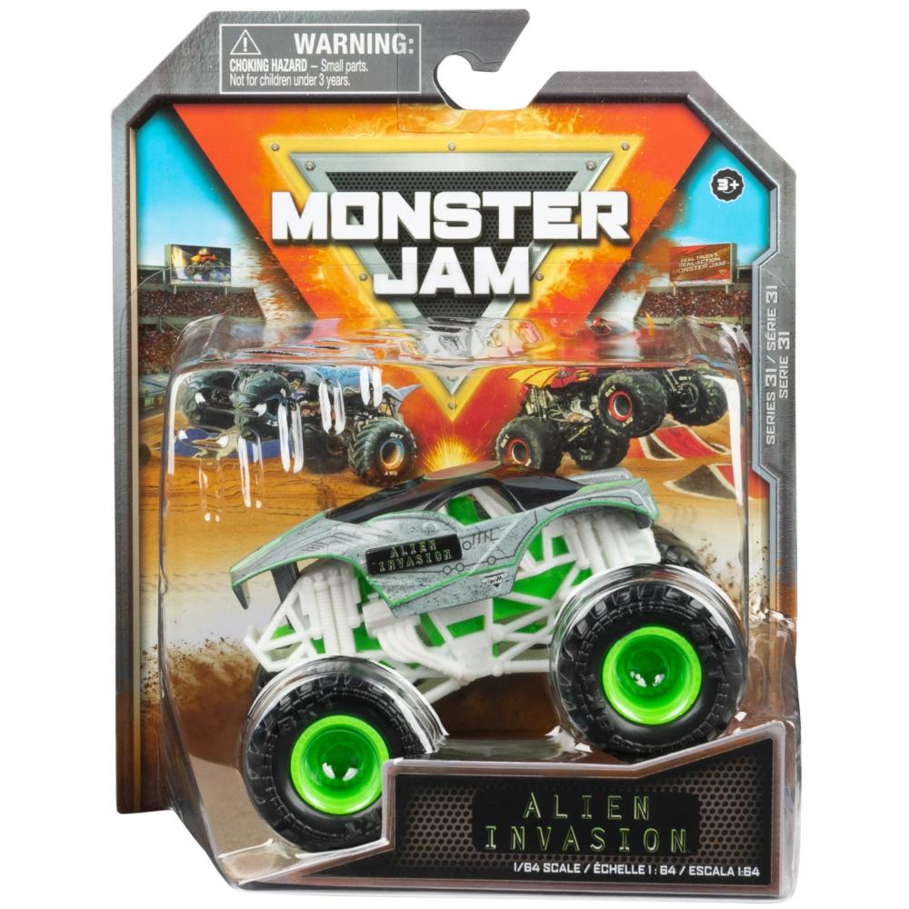 MONSTER JAM TRUCK AUTO TERENOWE SPIN MASTER SERIA 31 ALIEN INVASION 1:64