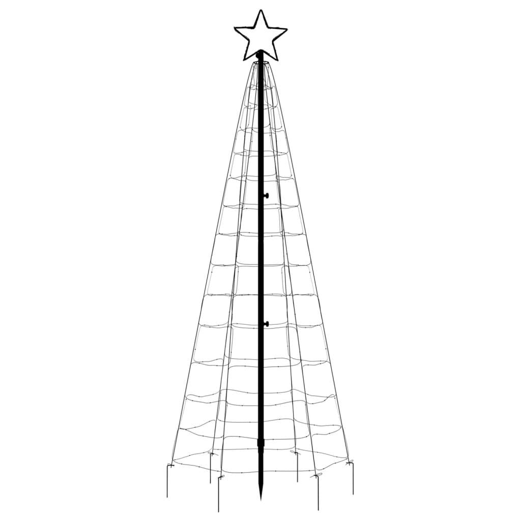 Choinka z lampek, z kołkami, 220 zimnych białych LED, 180 cm nr. 5