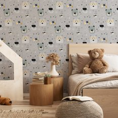 Tapeta Ścienna Szare NIEDŹWIADKI Styl Skandynawski  - Miniaturka zdjęcia nr 3