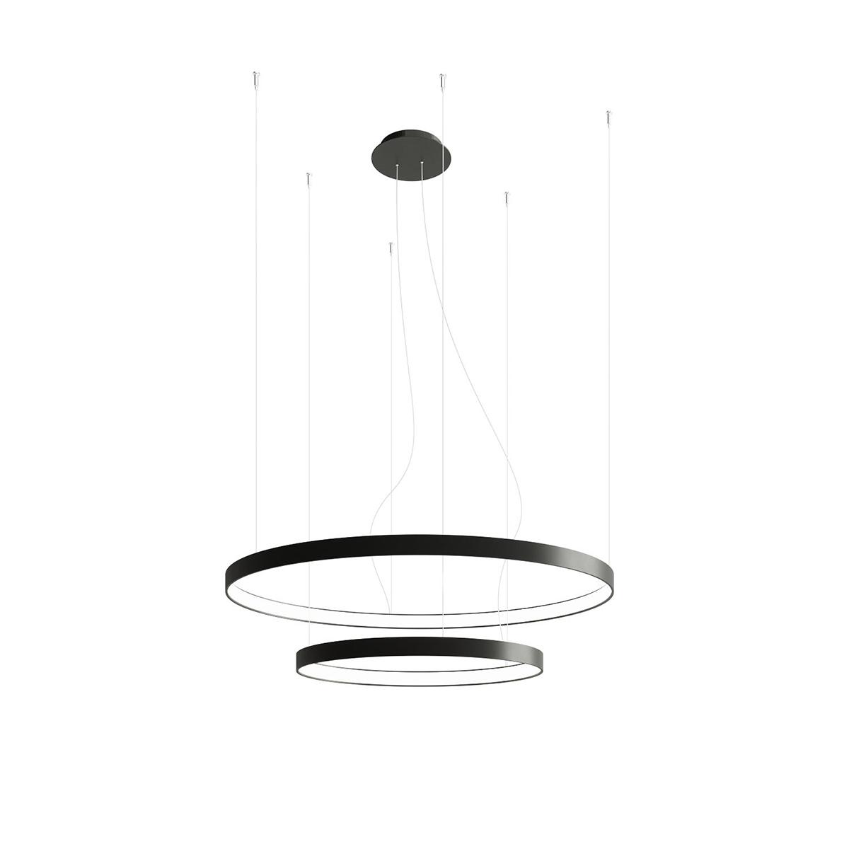 Żyrandol RIO 2 55/78 czarny LED 150x78x78cm nowoczesna lampa wisząca LED do salonu nr. 1