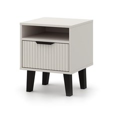 Szafka nocna Scandi 48x40x39 cm do sypialni slim kaszmir beż - Miniaturka zdjęcia nr 5