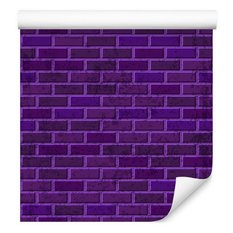 Tapeta W Rolce Fioletowe CEGŁY Nowoczesny Mur 3D  - Miniaturka zdjęcia nr 3
