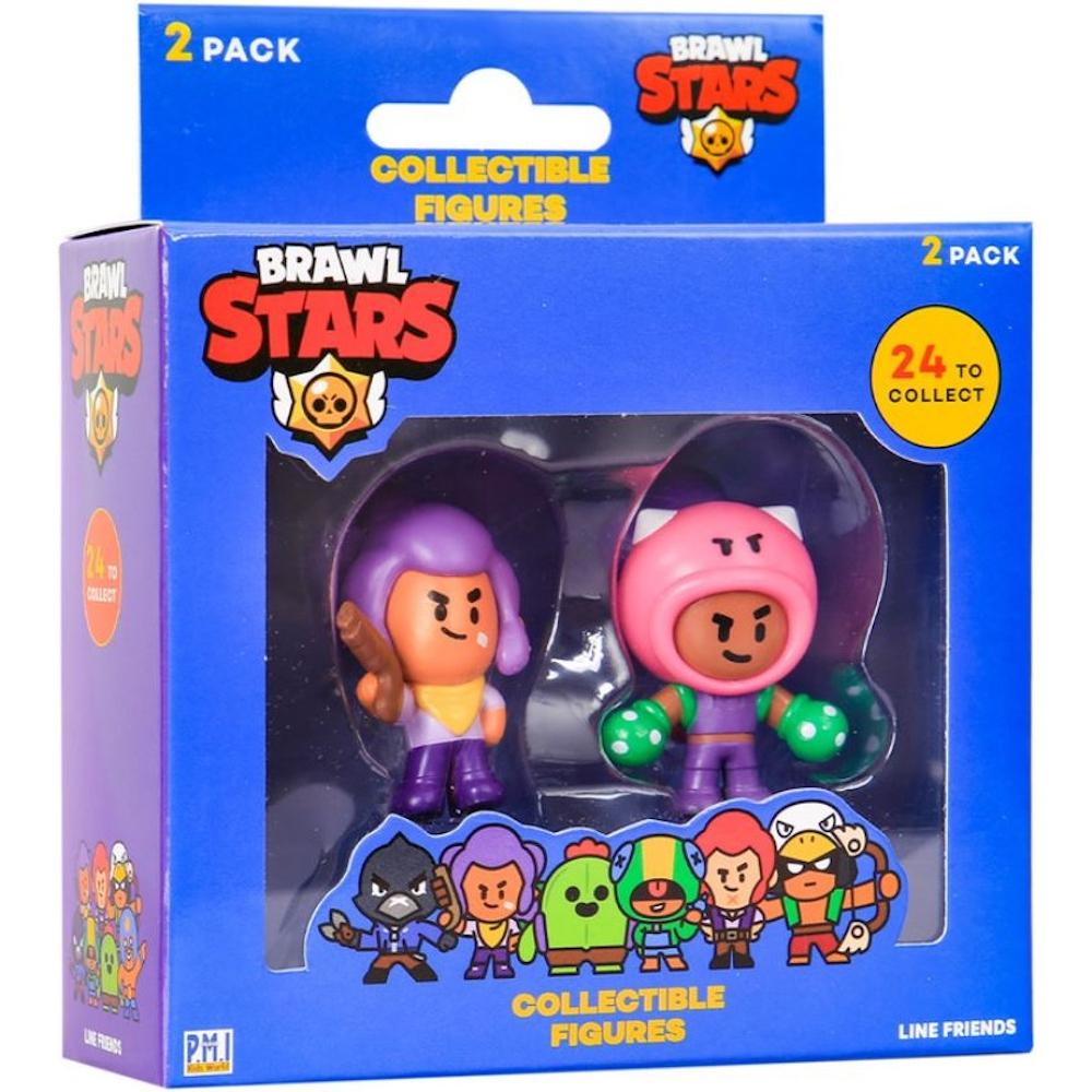 ZESTAW FIGUREK KOLEKCJONERSKICH 2-PAK SHELLY + ROSA BRAWL STARS PMI 