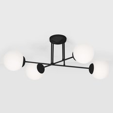 Lampa sufitowa K-4924 SAVOY 90x30x60 cm do salonu lub pokoju czarny/biały matowy - Miniaturka zdjęcia nr 6