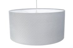 Lampa wisząca 40cm szara pikowana JASMIN BEBE do salonu sypialni pokoju dziecka - Miniaturka zdjęcia nr 5