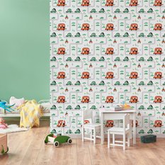 Tapeta dla dzieci samochody w stylu skandynawskim  - Miniaturka zdjęcia nr 4