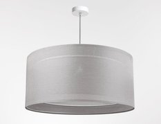 Lampa wisząca DUO 50cm LEN LIGHT szara do salonu  - Miniaturka zdjęcia nr 5