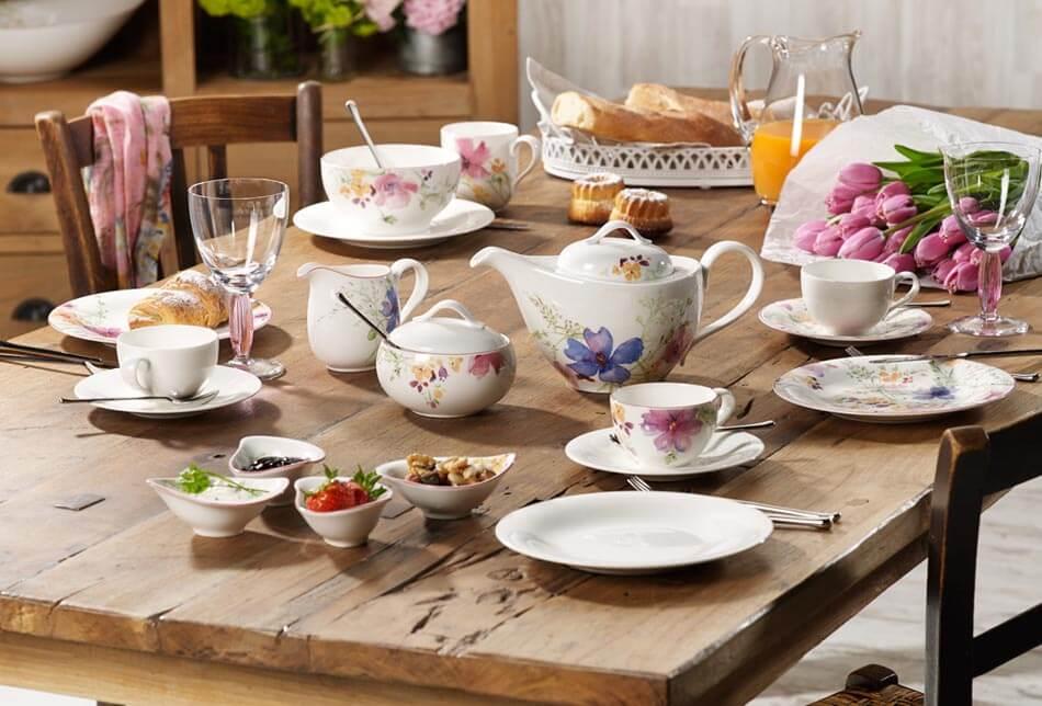 Talerz 30 cm  okrągły gourmet Mariefleur Basic Villeroy & Boch kolorowy do jadalni nr. 2