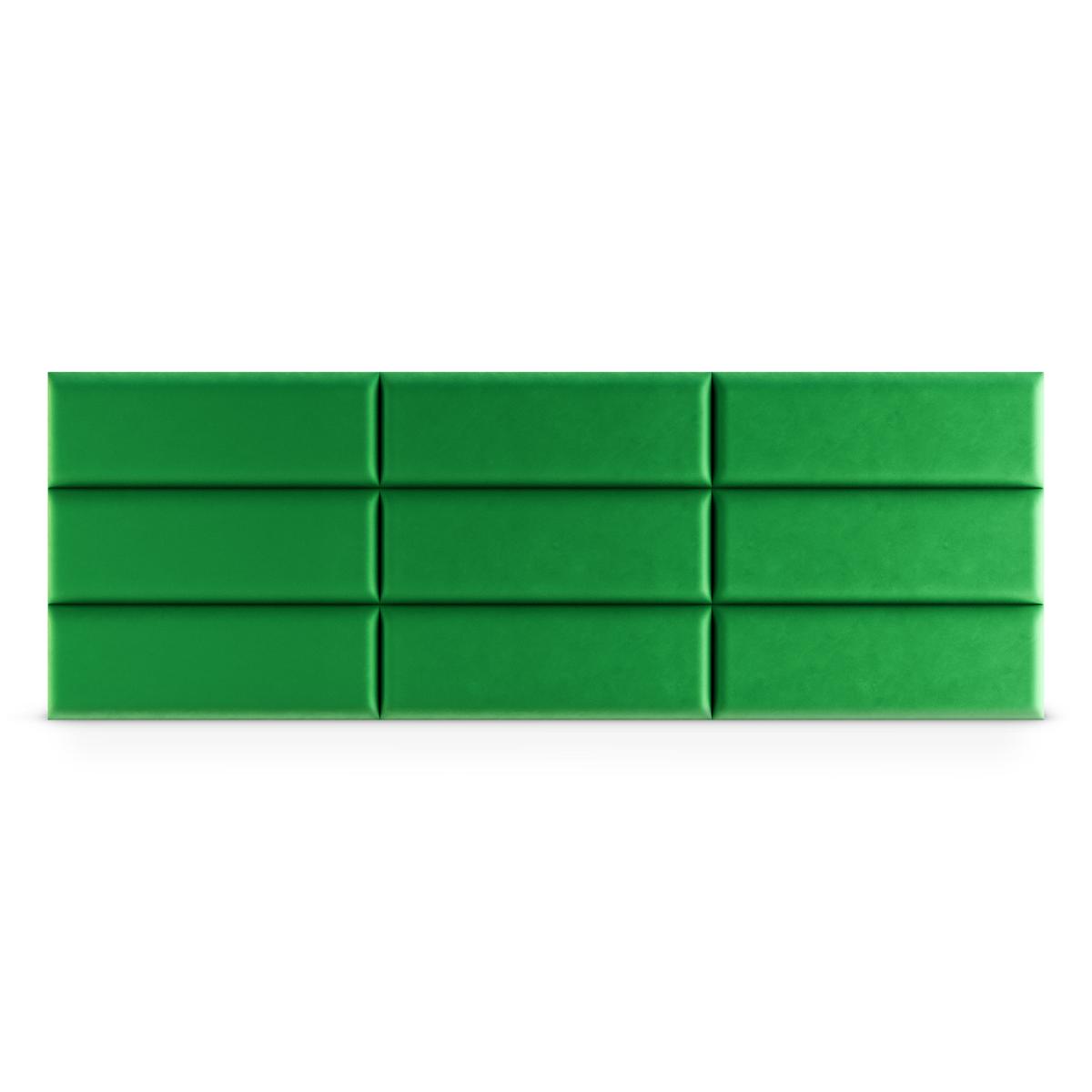 Panele tapicerowane  90x30 cm na ścianę magic velvet zielony nr. 4