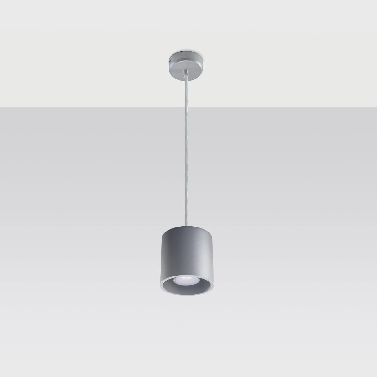 Lampa wisząca ORBIS 1 szary 110x10x10cm nowoczesna G10 do salonu nr. 2