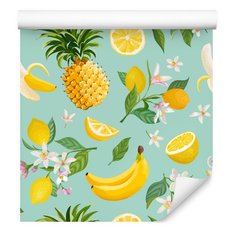 Tapeta Do Kuchni Egzotyczne OWOCE Ananas Kwiaty  - Miniaturka zdjęcia nr 4