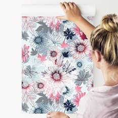 Tapeta Kolorowe Wiosenne KWIATY Natura Do Salonu 53x1000  - Miniaturka zdjęcia nr 4