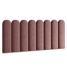 Panele tapicerowane 30x100 cm na ścianę płotek brudny róż - Miniaturka zdjęcia nr 1