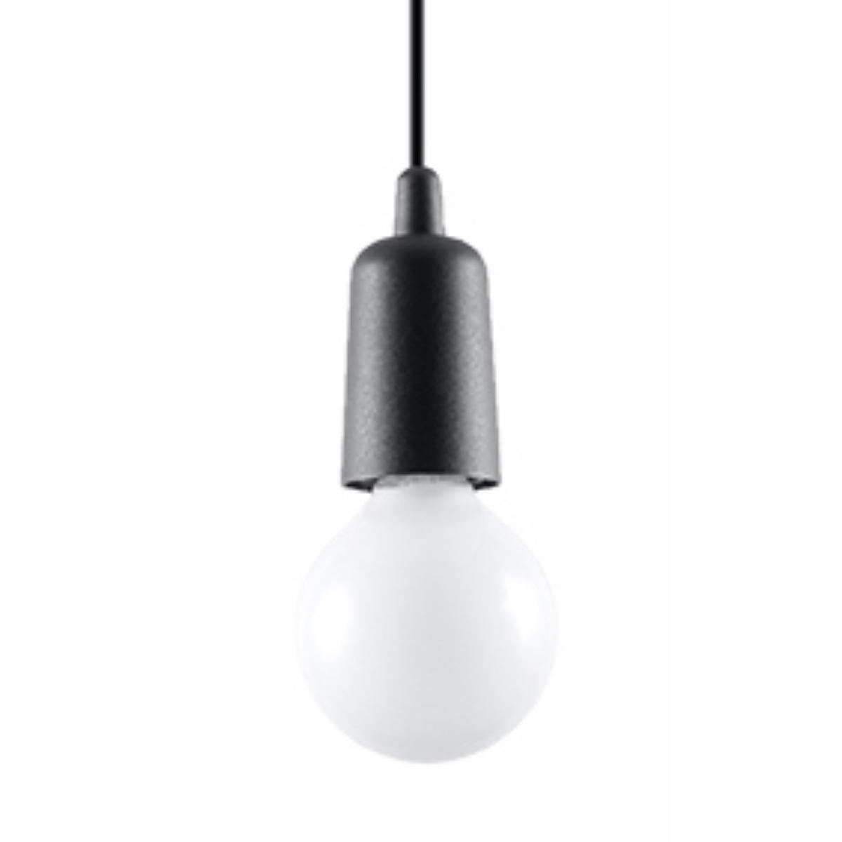 Lampa wisząca DIEGO 1 czarna 90x9x9cm nowoczesna E27 do salonu nr. 1