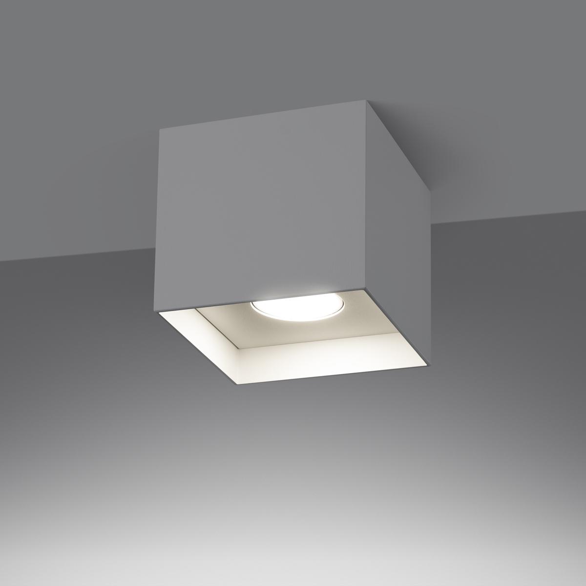 Plafon HATI 10x10x10 cm nowoczesna lampa sufitowa loft biały kwadrat GU10 nr. 3