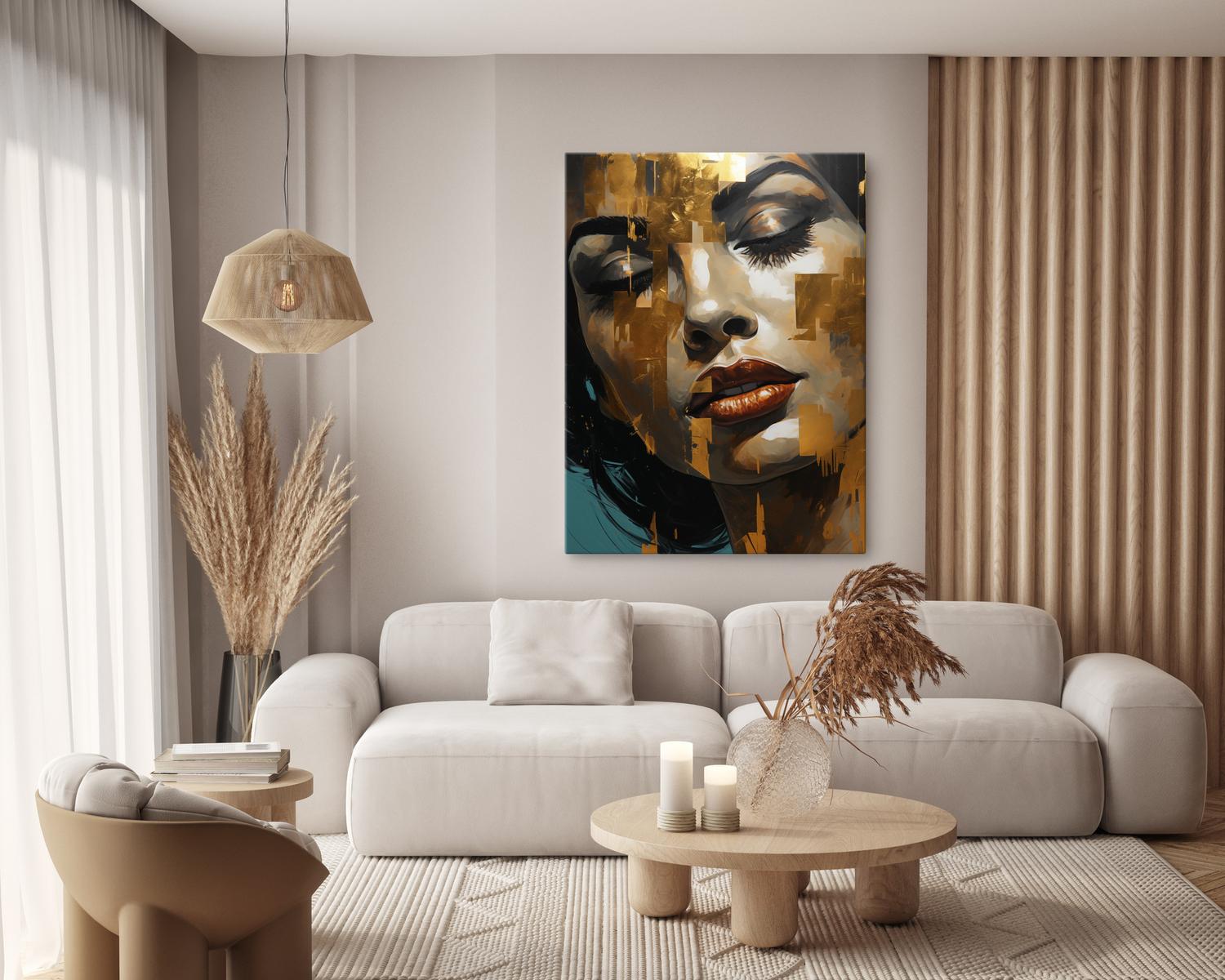 Obraz Nowoczesny PORTRET Kobiety Usta Styl Glamour Do Sypialni 80x120cm nr. 8