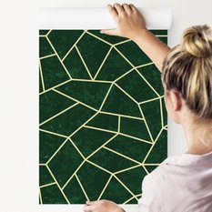 Tapeta Ozdobna GEOMETRYCZNE Paski Efekt Betonu 3D  - Miniaturka zdjęcia nr 7