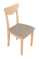 Krzesło drewniane VESTA 87x42x43 cm drewniane bukowe do jadalni dąb sonoma beżowe - Miniaturka zdjęcia nr 3