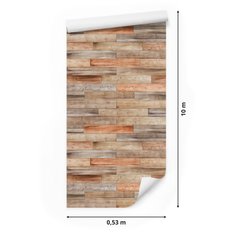 Tapeta Flizelinowa Kolorowe DESKI Imitacja Drewna 53x1000  - Miniaturka zdjęcia nr 2