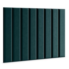 Panele tapicerowane 100x20 na ścianę wezgłowie turkusowy - Miniaturka zdjęcia nr 3