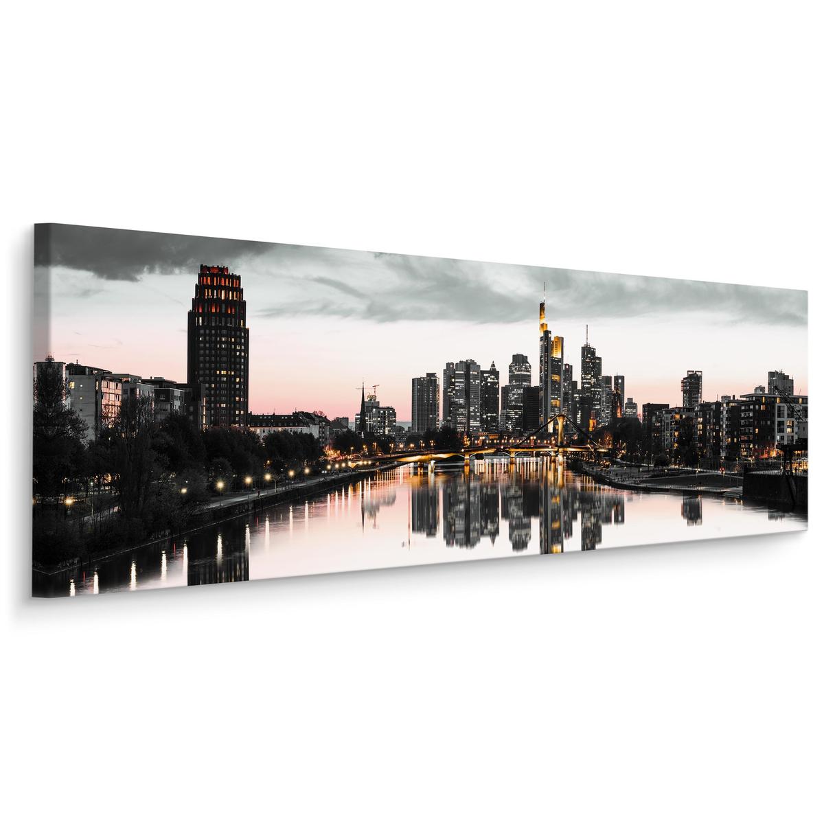 Obraz Do Salonu PANORAMA Frankfurtu Miasto Architektura 145x45cm