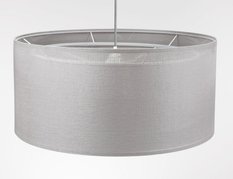 Lampa wisząca DUO 50cm LEN LIGHT szara do salonu  - Miniaturka zdjęcia nr 6