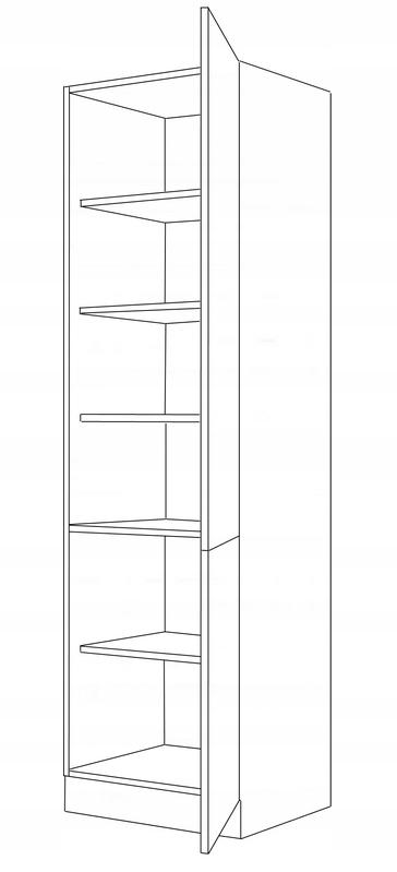 Szafka kuchenna CLEO 60x210 cm komin gospodarczy kuchenny stojący szary dąb artisan nr. 2