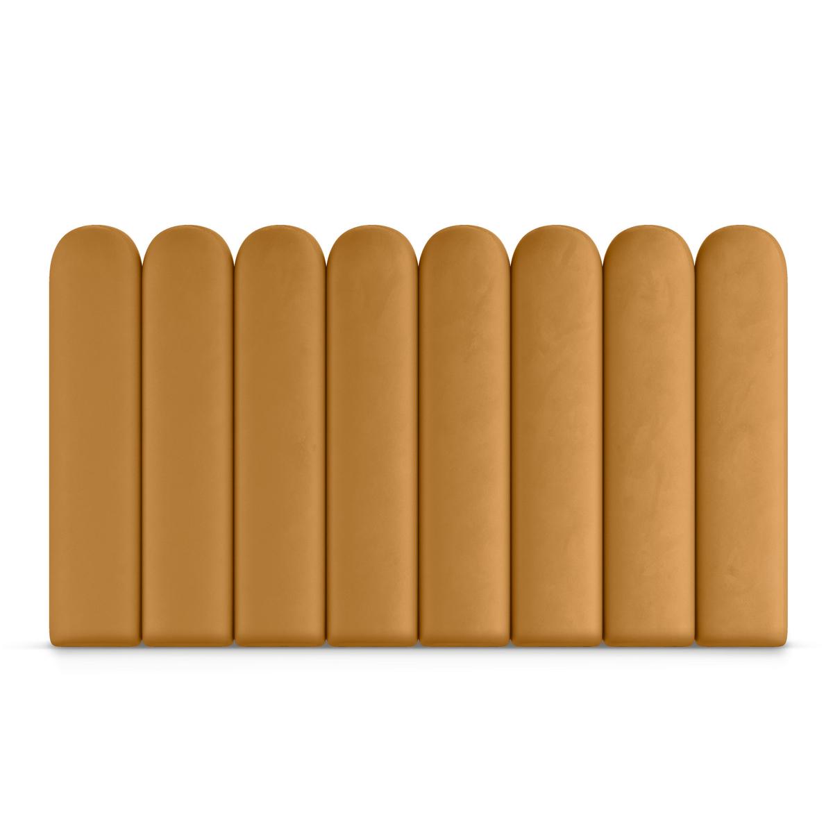 Panele tapicerowane 20x60 cm na ścianę płotek żółty nr. 4
