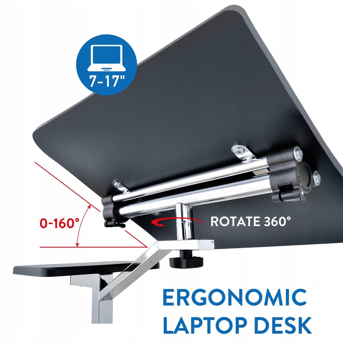 Tatkraft Joy stabilny stolik pod laptopa, 4 kółka nr. 4