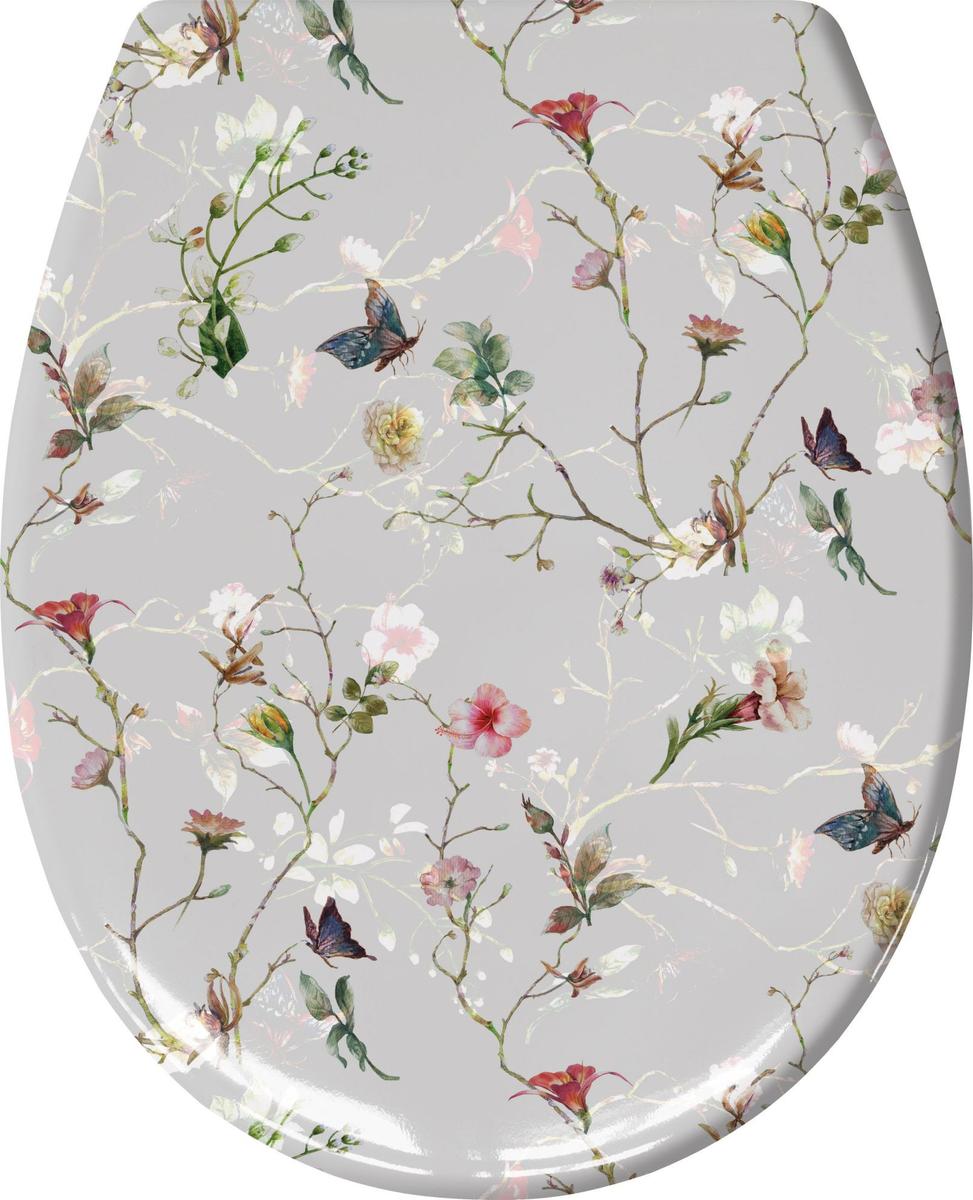 Deska sedesowa Multicolor 37x45 cm duroplast Kleine Wolke Flores do łazienki