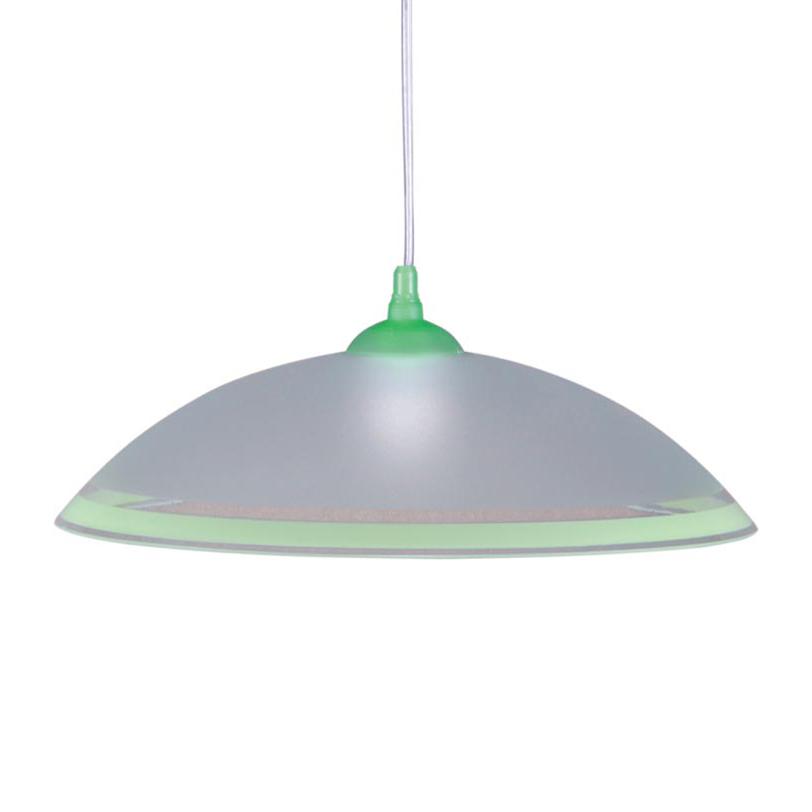 Lampa wisząca K-3515 UFO 40x75x40 cm do salonu lub pokoju biały/zielony