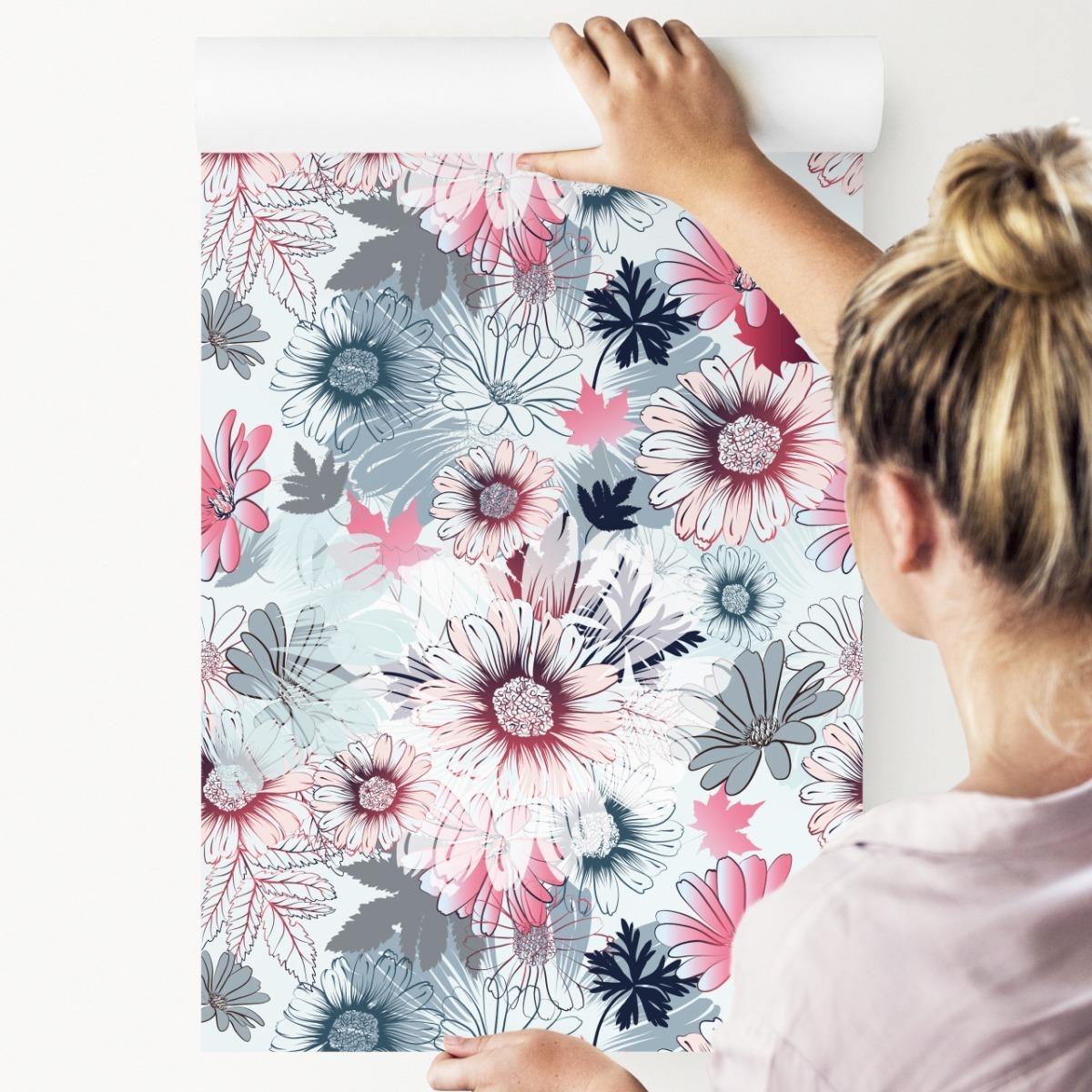 Tapeta Kolorowe Wiosenne KWIATY Natura Do Salonu 53x1000  nr. 4