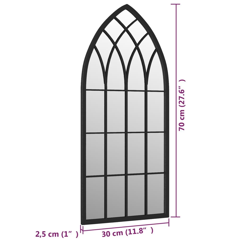  Lustro 70x30 cm do sypialni łazienki żelazne szklane czarne  nr. 6